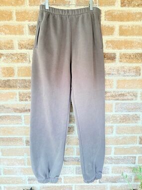 Cozy Light Brown Elastic-Waist Joggers